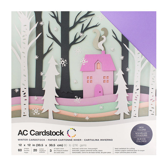 Paquete de Cartulinas de Colores 12x12 - AC Cardstock - Winter
