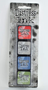 Tintas Distress Mini #5 - Kit de 4 tintas - Ranger