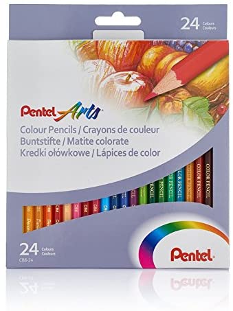 Lápices de Colores Acuarelables Pentel Arts, Hexagonales, Caja de