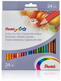 Lápices de Colores Acuarelables - 24 colores - Pentel