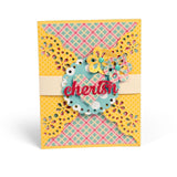 Sizzix Thinlits - Gatefold Card, Lace - Envoltura de Tarjeta, Encaje