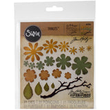 Sizzix Thinlits - Small Tattered Florals - Flores