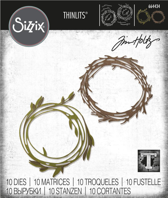 Sizzix Thinlits - Funky Wreaths - Coronas Modernas