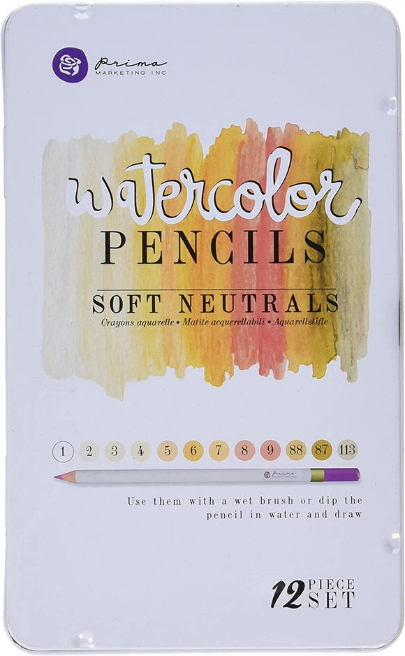 Lápices de Colores Acuarelables - Soft Neutrals - Prima Marketing