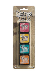 Tintas Distress Mini #1 - Kit de 4 tintas - Ranger