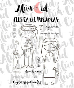 Alua Cid - Sello -  Fiesta de Pijamas