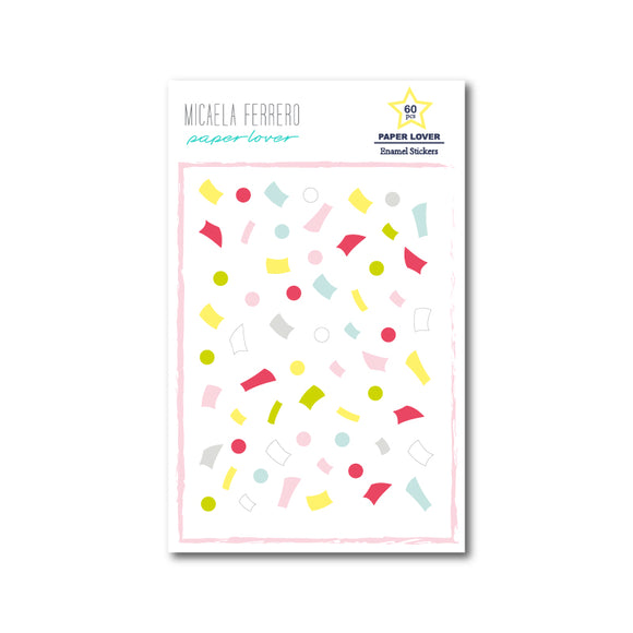 Enamel Stickers - Paper Lover - Micaela Ferrero