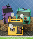 Lawn Fawn - Scallop Treat Box Haunted House - Troquel