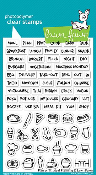 Lawn Fawn - Plan On It: Meal Planning - Sello
