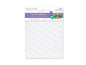 3D Pop Dot Adhesives -  Círculos de Foam Doble Contacto 1/2" - 104 piezas