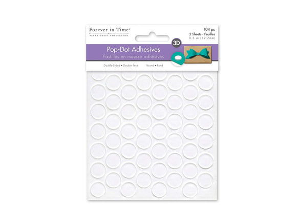 3D Pop Dot Adhesives -  Círculos de Foam Doble Contacto 1/2
