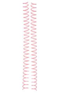 Espirales Rosa Blush - 0.625 x 12 pulgadas