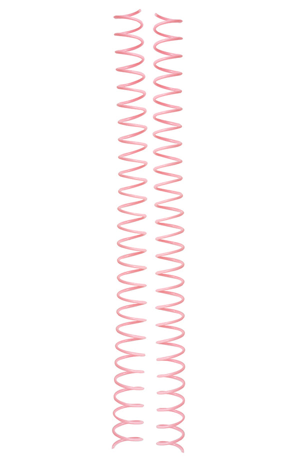Espirales Rosa Blush - 0.625 x 12 pulgadas