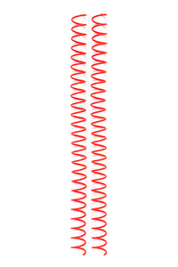 Espirales Rojos - 0.625 x 12 pulgadas