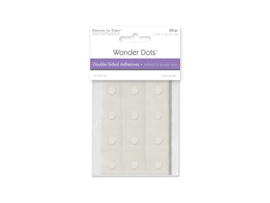 Wonder Dots -  Puntos de Goma Transparentes 3/8" - 60 piezas