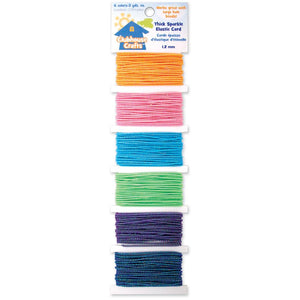 Elástico - Thick Sparkle Cord - 6 colores