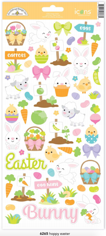 Sticker 6x12 - Hoppy Easter - Doodlebug