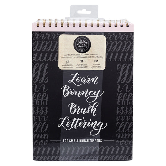 Kelly Creates - Libro Learn Bouncy Brush Lettering - Punta Pequeña