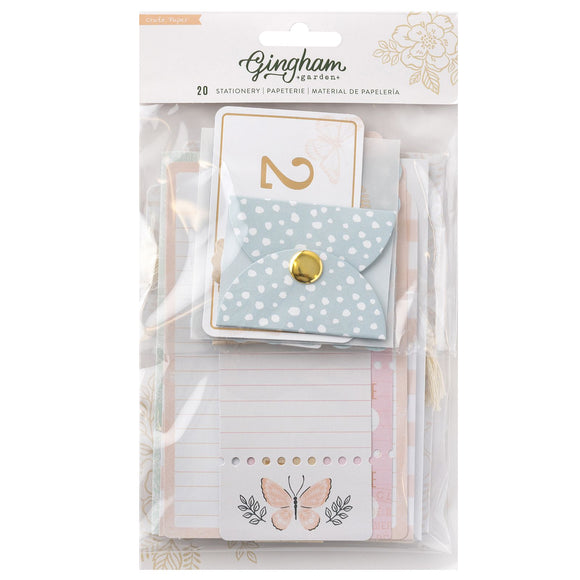 Stationary Pack - Gingham Garden - Craate Paper