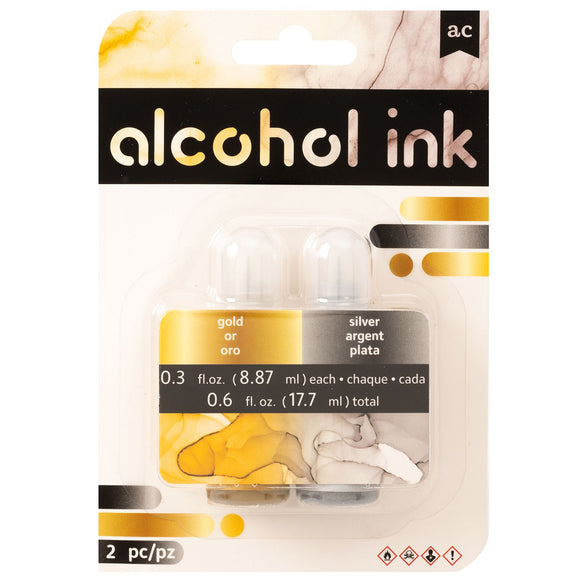 Tintas de Alcohol (2 colores) - Metallic - AC