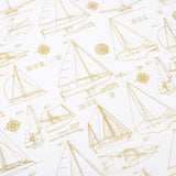 Acetato 12x12 con Diseño en Foil Dorado - Set Sail - Heidi Swapp