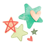 Estrellas y Corazones de Chipboard - Warm Wishes - Vicki Boutin