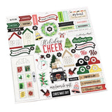 Chipboard Stickers  - Evergreen & Holly - VIcki Boutin