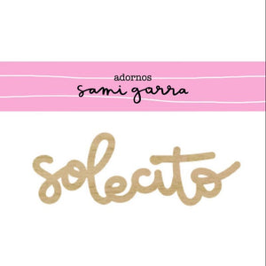 Maderita Solecito 9x3 cm - El Mejor Verano - Sami Garra