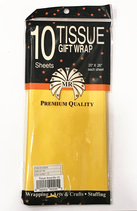 Papel Tissue Amarillo