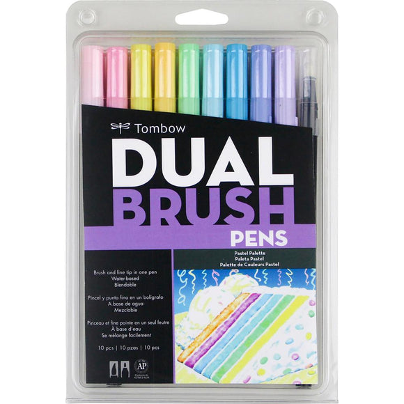 Tombow Dual Brush Pastel 10/pk