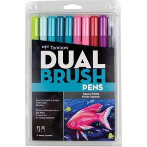 Tombow Dual Brush Tropical 10/pk