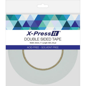 X-Press It - Cinta Adhesiva Doble Cara 1" x 55 yardas